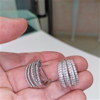 Orecchini Vidali Gioielli Donna in Argento Zircone ORAR-100-34 - ORAR-100-34